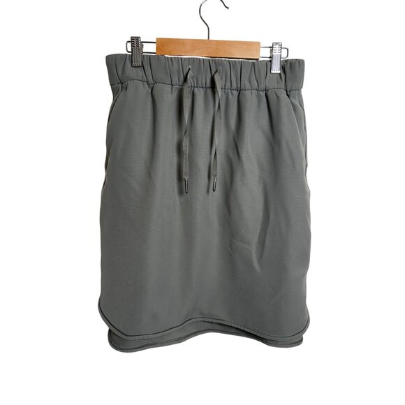Lululemon On the Fly Skirt‎ Grey Sage Size 6 | Tenniscore Activewear Athleisure - Picture 2 of 6